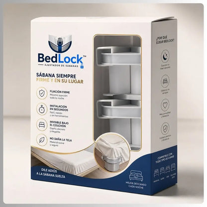 BedLock™ Ajustador de Sábanas [Dile adiós a la sábana suelta]