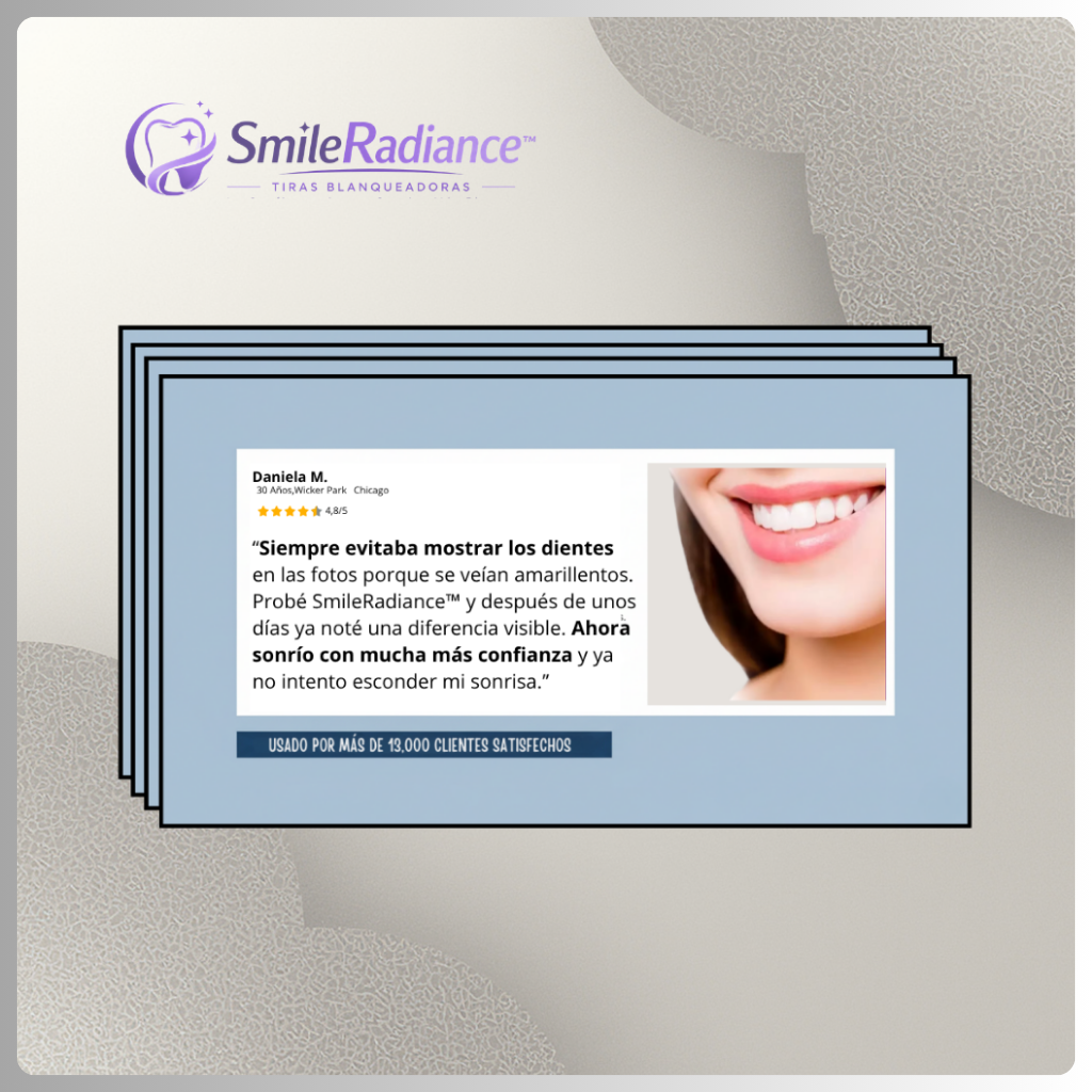 SmileRadiance™ Tiras Blanqueadoras [La Confianza de una Sonrisa Más Blanca]