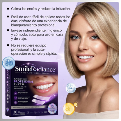 SmileRadiance™ Tiras Blanqueadoras [La Confianza de una Sonrisa Más Blanca]