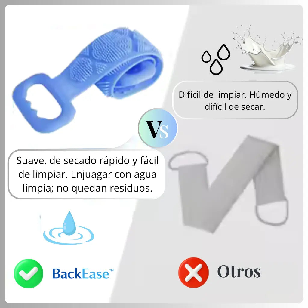BackEase™ Cepillo de Baño [Limpia tu Espalda con Facilidad]