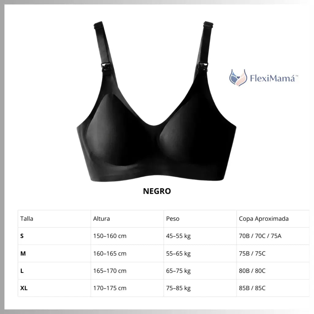 FlexiMamá™ Sujetador de Lactancia [Ajuste que Acompaña tu Cuerpo]